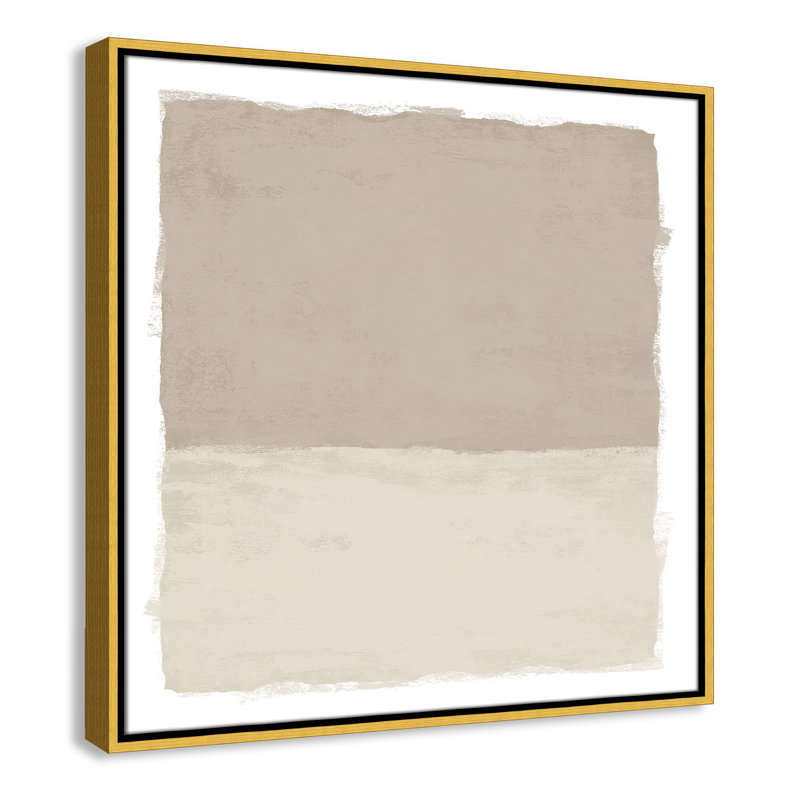 «Silent Sands I» par Natalie Carpentieri, H 25,5 po x l 25,5 po, Doré