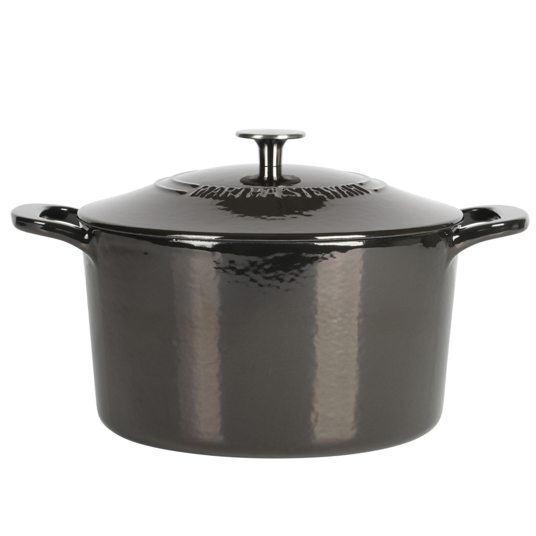 Martha Stewart Gatwick 7 qt. Cast Iron Round Dutch Oven with Lid Martha Stewart 