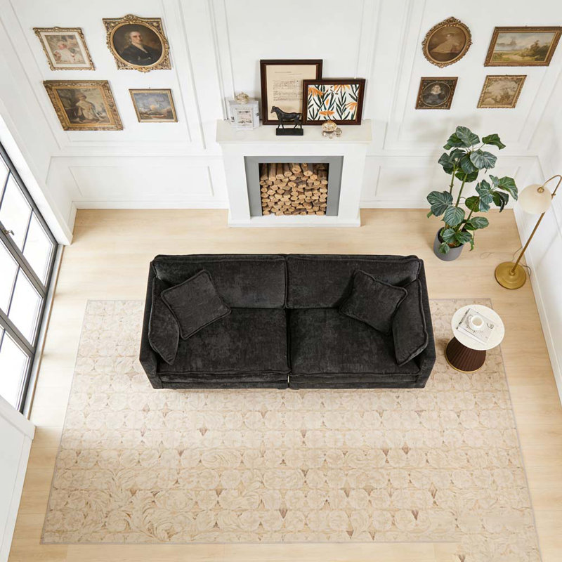 Canapé Cloud LoveSeat, Noir