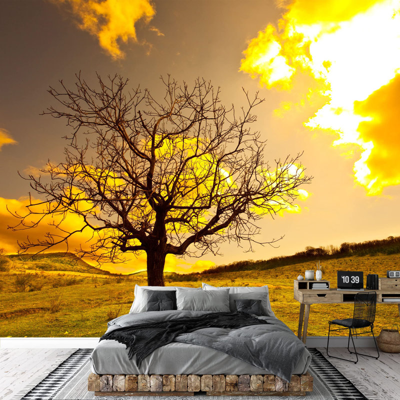 Forest Nature Landscape Border, 100" L x 144" W