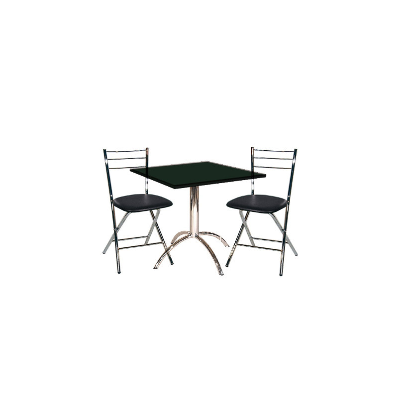 Manzi Folding Chair, Black