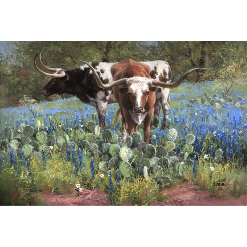 T For Texas - Wrapped Canvas Painting, 51cm H x 76cm W x 3.8 cm D