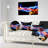 Fire and Ice Design Abstract - Abstract Printed Throw Pillow