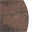 Table basse circulaire en panneau de fibres à densité moyenne en bois de noyer - diamètre 23,6 pouces, hauteur 13,7 pouces en placage de grain de bois de noyer, texture exquise, ajustement flexible au plateau de table circulaire.-130132632-130132631
