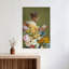 Quiet Reading Bloom Colorful Elegant Peaceful Daffodil Poppy Flower Portrait Wall Art Print 1 Piece Wrapped Canvas Wall Art-2055566555
