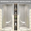 Porte de douche pivotante 36 "à 38" de large x 72 "de hauteur avec verre transparent-134478725