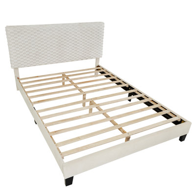Grand lit en tissu d'ameublement respirant 3D