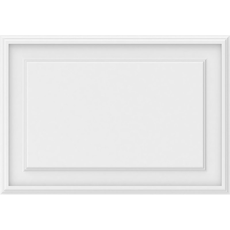 Panneau mural surélevé en PVC blanc Legacy, H 18 po x l 26 po x P 0,63 po
