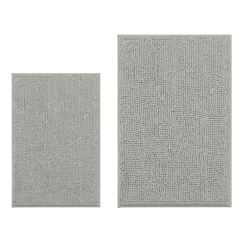 Tapis de salle de bain gris chaud, Gris chaleureux