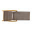 Chaise longue en bois et osier Hampton