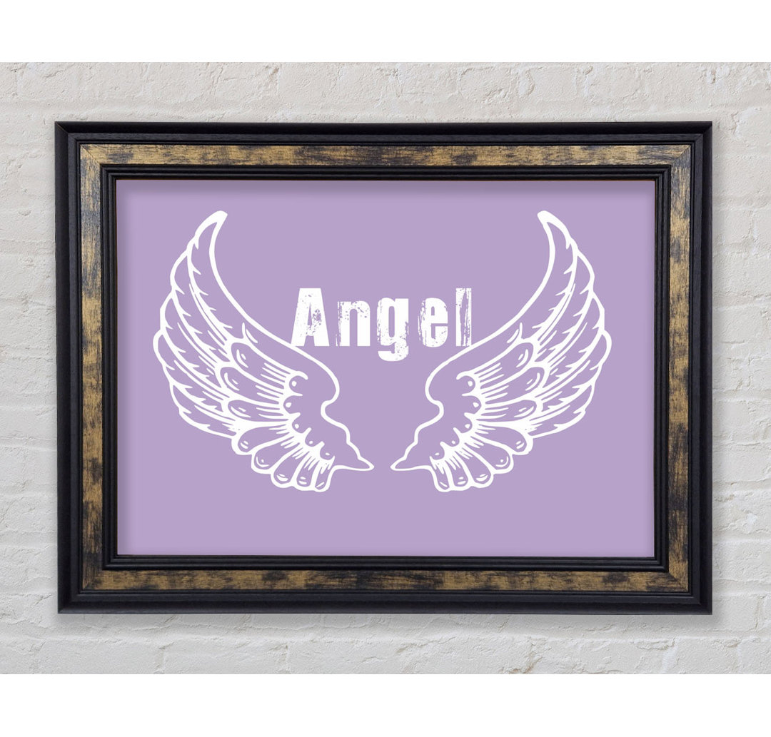 Angel Wings 2 Dusty Pink - Einzelner Bilderrahmen Kunstdrucke