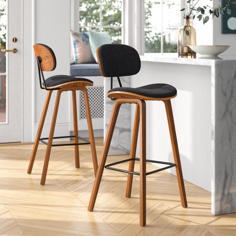 Tabouret de bar 28,74 po Parkville, Gris foncé