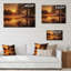 Majestic Sunrise Over The Lake IV - impression de paysage de lac sur bois-1860970834