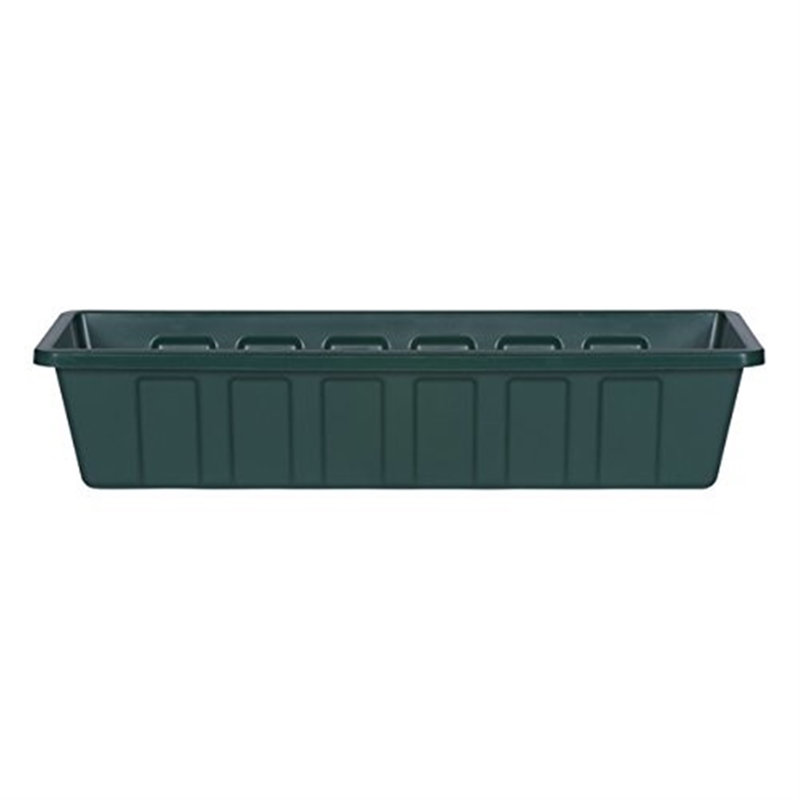 Kermina Planter Box, Green, 5" H x 24" W x 8" D