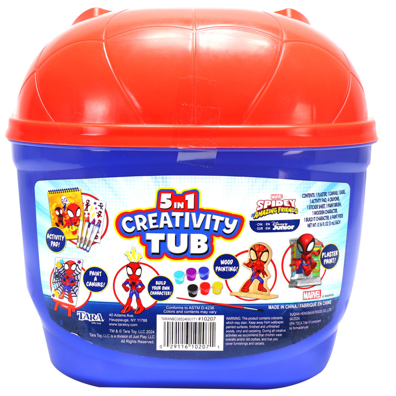 5-en-1: Baignoire de créativité - Spidey