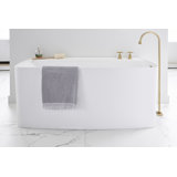 Lab 59.5'' L Freestanding Soaking Bathtub