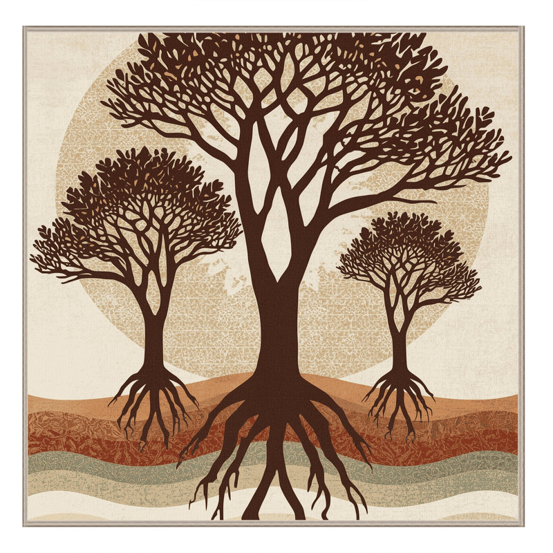 Machine Washable Ovaline Global Inspired Moroccan Rug in Beige – Beige Binding, 3' Square
