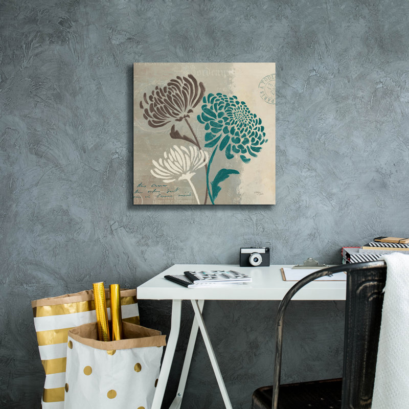 «Epic Graffiti» «Chrysanthemums 2» par Wellington Studio, art mural sur toile, H 18 po x l 18 po x P 0,75 po