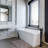 39" Floor Mount Freestanding Ultra High Flow Tub Filler with Sleek Handheld Shower-72933021