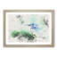 The Kingfisher Bird Looking West Watercolour - Picture Frame Graphic Art Print-56740526-56740525