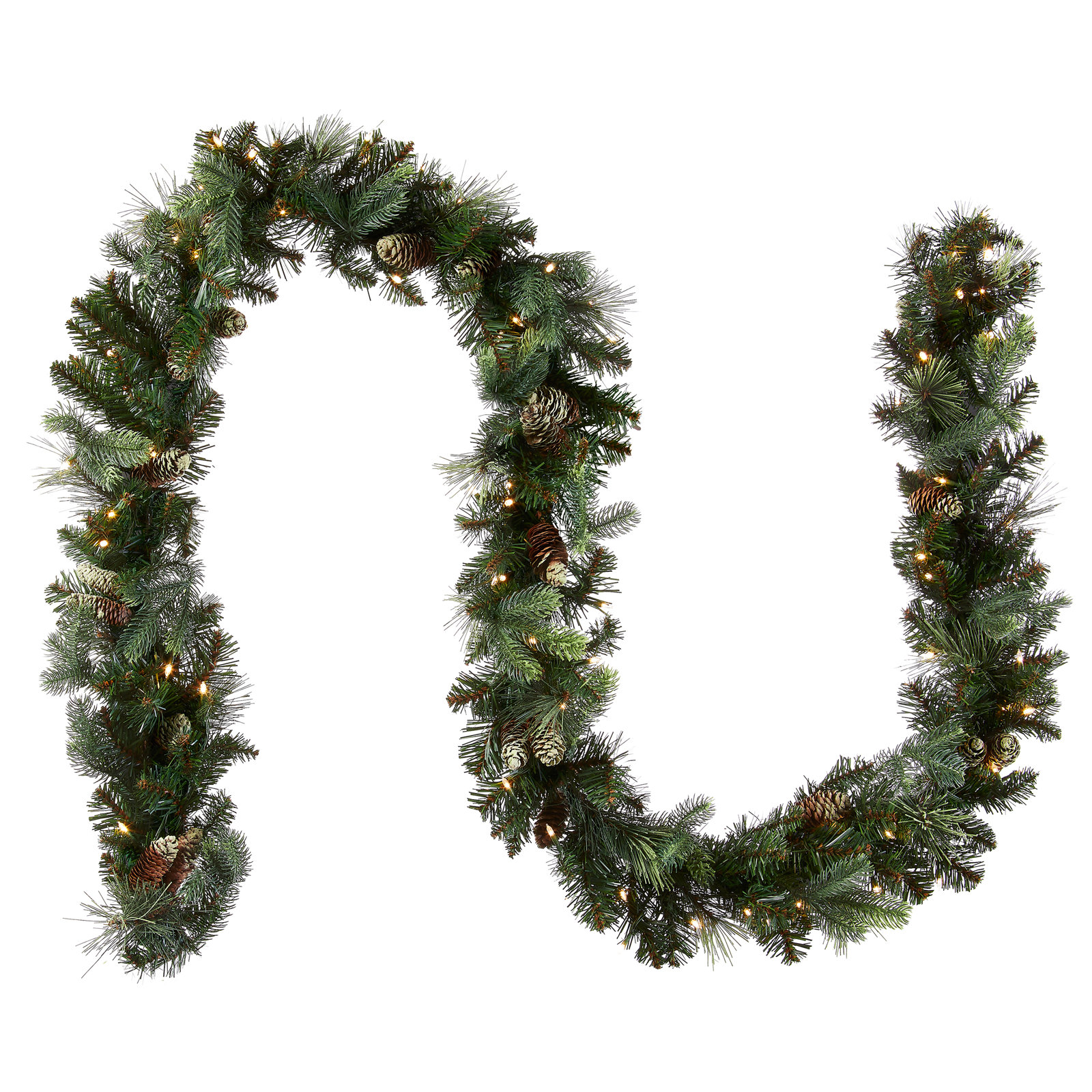 Kaiza 108" Pre-Lit Christmas Garland