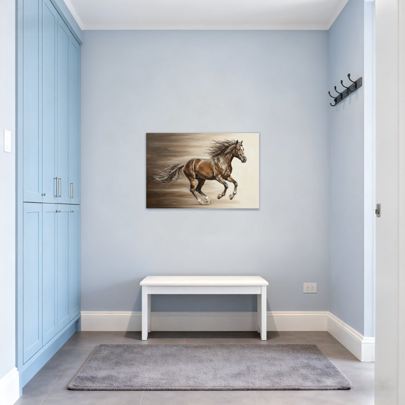 «Animals Courir», reproduction d'art sur toile, H 16 po x l 24 po