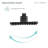 Concorde Single-Handle 1 Spray 8" Wall Mounted Fixed Shower Head in Matte Black (Valve Included)