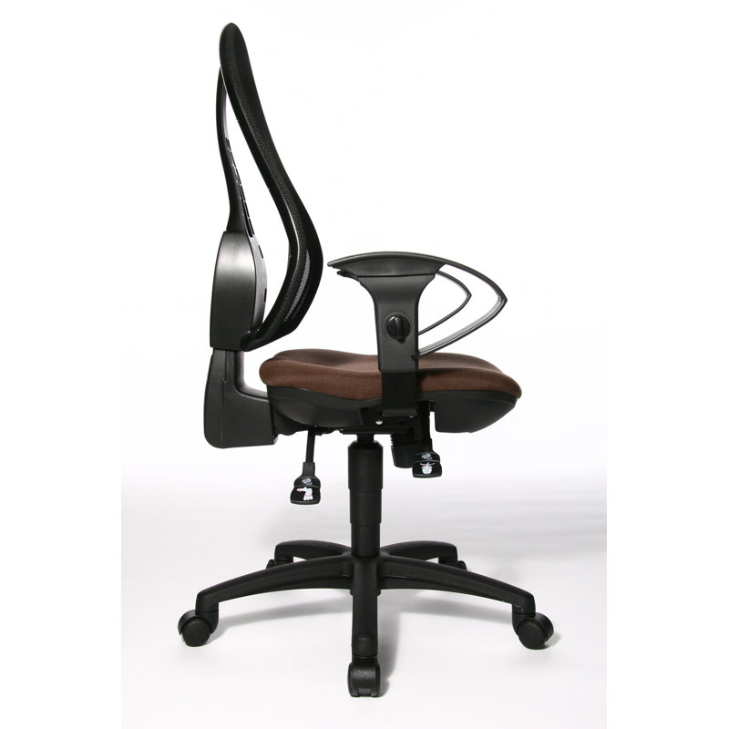 Office Chair, Brown, Closed
