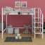 Lit mezzanine avec tablette de rangement supérieure et échelle de rangement latérale-917225068-917225064