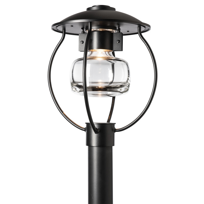 Mason Post Light - Clear Glass, Coastal Black