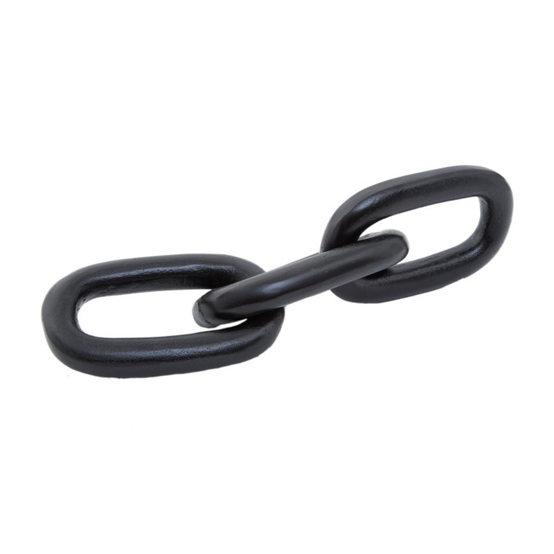 Odebolt Abstract Figurines & Sculptures, 5cm H x 31cm W x 8cm D, Black