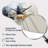 Grey Collage Reflections II - Abstract Collages Cloud Metal Wall Clock, Grey Asymmetrical Metal Wall Clock Print-106026576