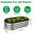 Set of 2 Galvanized Raised Garden Bed