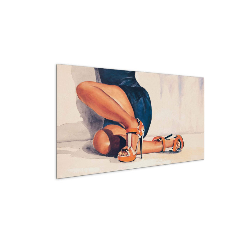 Woman's legs I by Art Studio 50cm H x 100cm W High Quality Print on Frameless Panel, Lightweight, Ready to Hang