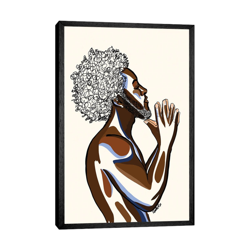 Brother by NoelleRx - Print on Canvas, 101.6 cm H x 66.04 cm W, Black Framed