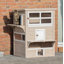 TRIXIE Three-Story Outdoor Cat House - Large Weatherproof Cat Shelter, Multiple Doors and Windows, Cat House