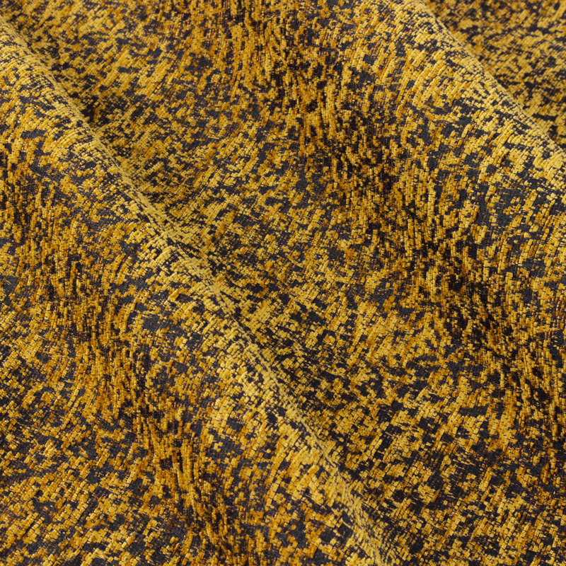  Chenille Room Darkening Eye Curtains, Gold, 168cm Width x 183cm Drop