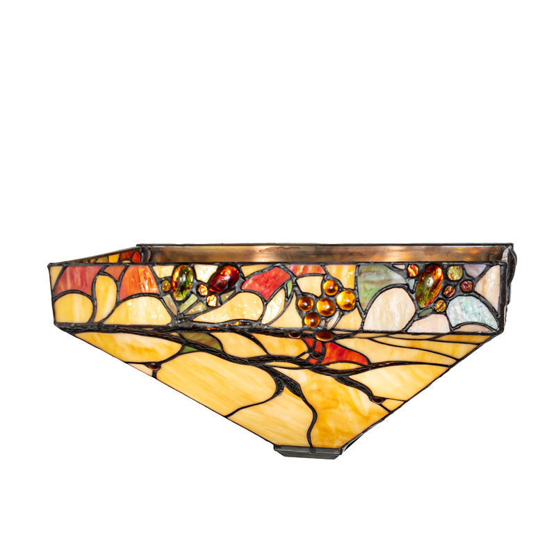 13" Wide Woodland Berries Wall Sconce