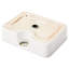 Lavabo de salle de bain en céramique 16 po x 12 po - moderne, blanc, résistant aux acides, vasque rectangulaire moderne facile à installer, teinture pour