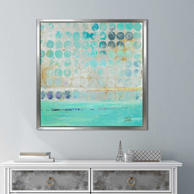 «Dots on Silver», reproduction de peinture acrylique