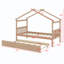 Lit en bois avec couchette-536255767