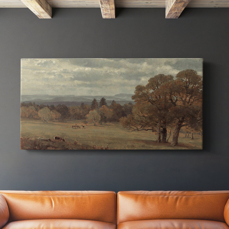 Série paysage - DCCDXLVII - Toile tendue avec châssis - Prêt à être accroché, H 20 po x l 40 po