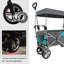 Chariot pliable à pousser et tirer avec auvent amovible