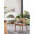 Modern Dining Table & Chairs Set (6 Pieces), White & Natural, 66.9 x 29.5 x 35.4 inches | 100% Beech Wood & MDF Top | 4 Chairs (17.7 x 31.9 x 18.1 inches) + 1 Chair (21.3 x 31.1 x 19.3 inches) | Stylish & Durable for Contemporary Homes