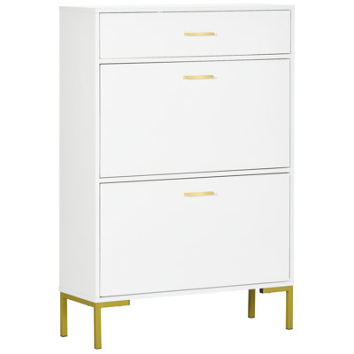 12 Pair Flip Down Shoe Storage