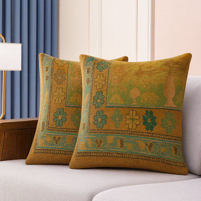 Persian-Inspired Luxurious Accent (2 Cushions Covers Only)