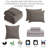 Cozy Modern Plaid Square Stitch Cocoa Soft Garment Washed 8-Piece Microfiber Comforter Set with Sheet Set - Queen-122500917
