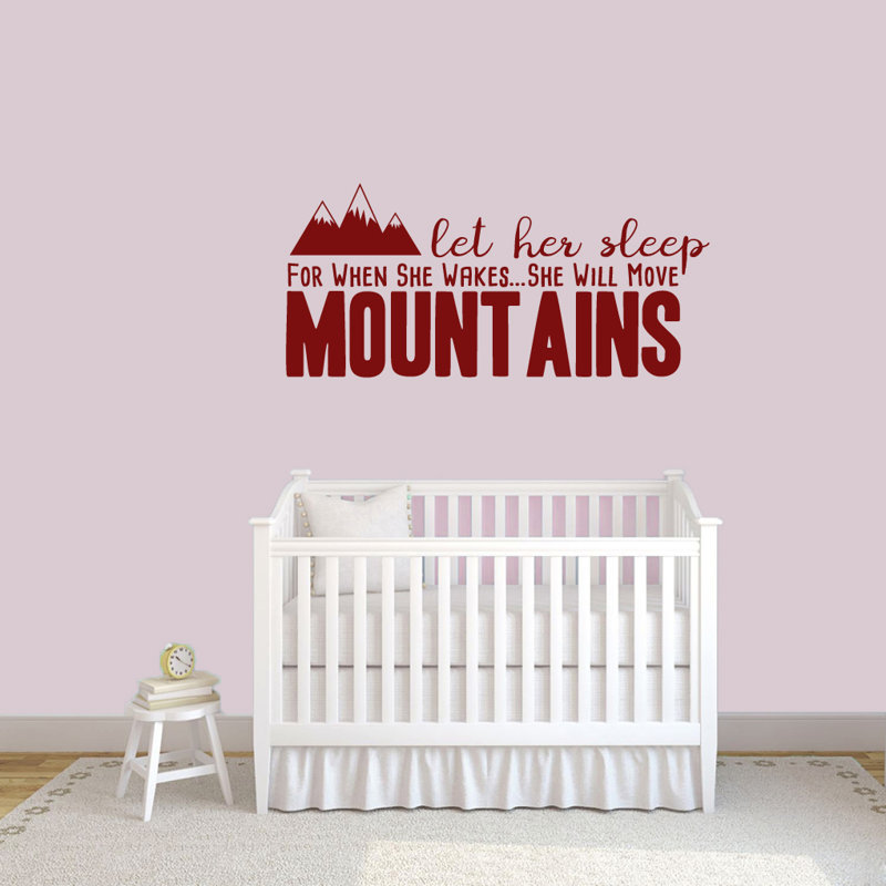 Adhésif décoratif « let it sleep » lorsqu’il se réveillera, Canneberge
