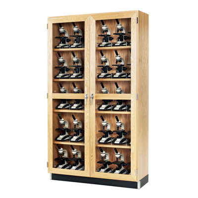 PerpetuLab Quick-Ship Tall Microscope Storage Cabinet -  Diversified Woodcrafts, 372-4816K-WFFT