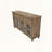 Farmhouse Sideboard Buffet Cabinet with Arched Fluted Glass Doors-879974768